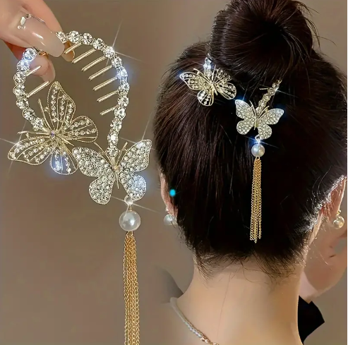 Butterfly Sparkle Hair Clip