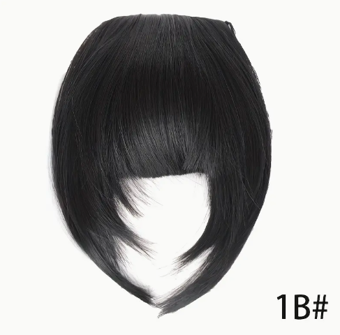 Elegant Clip-In Hair Bangs with Sideburns