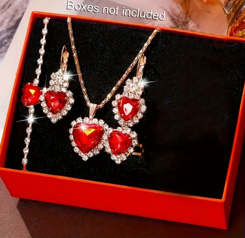 Heart Sparkle Jewelry Set