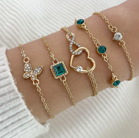 Retro Sparkle Bracelet Set